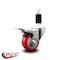 Service Caster 3'' Red Poly Swivel 1-3/8'' Expanding Stem Caster Total Lock Brake SCC-EXTTL20S314-PPUB-RED-138 - alternate 3